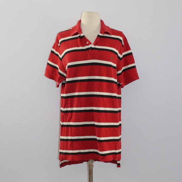 Polo Ralph Lauren Tops - Red Navy Stripe Polo
